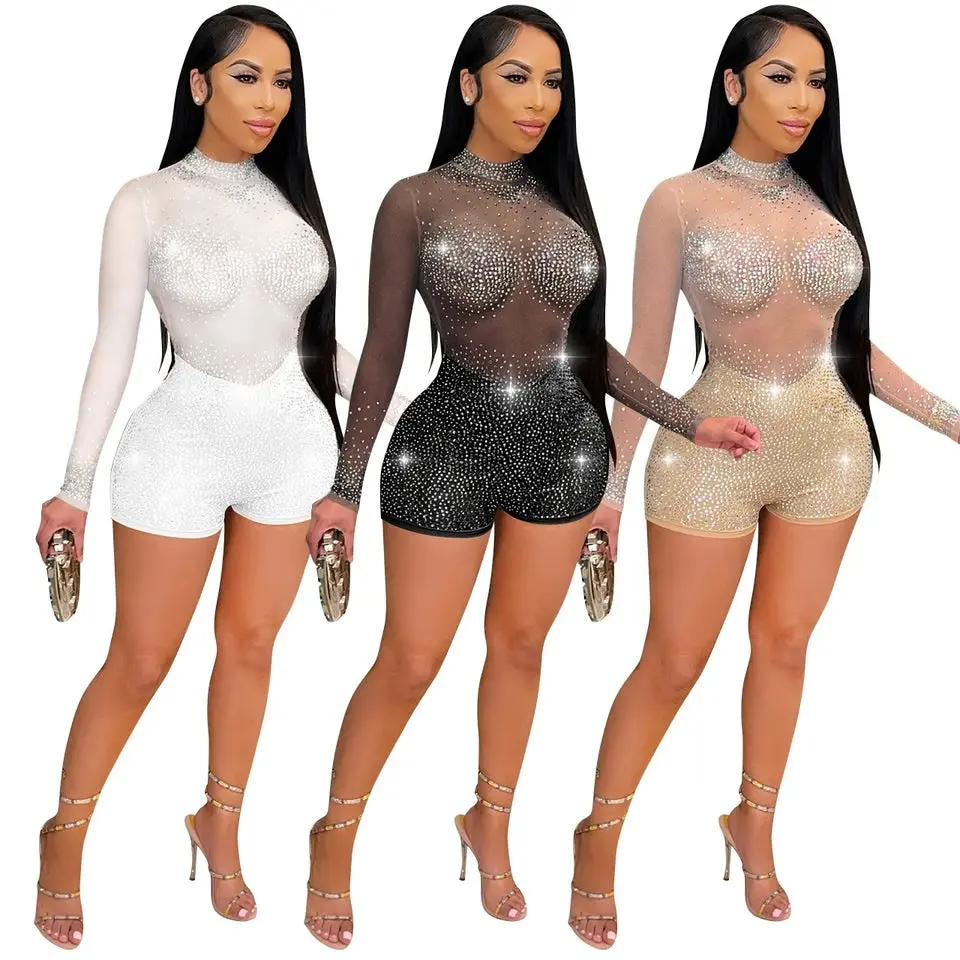 Class Charming Women's Jumpsuits Superior Quality Long Sleeve Solid Color for All Class Party