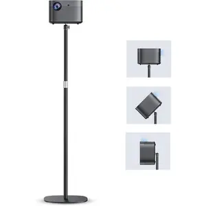 Projector Stand Floor Mount with Adjustable Height 20''-50'', Universal Ceiling Mount 360? Rotatable Compatible with Projector, Camera, Webcam for  & Office & Outdoor
