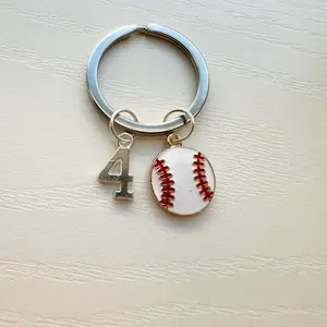 Sports keychains (Add custom number)