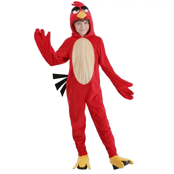 Kid's Angry Birds Red Costume Jumpsuit