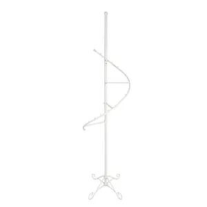 76" High Spiral Clothing Rack For Stores, Home Closet, Laundry Ironing Steaming Room With 19 Ball Stops, Versatile Apparel Hanger Floor Stand Display Rack  Product Weight 11 Lbs 16967-NF