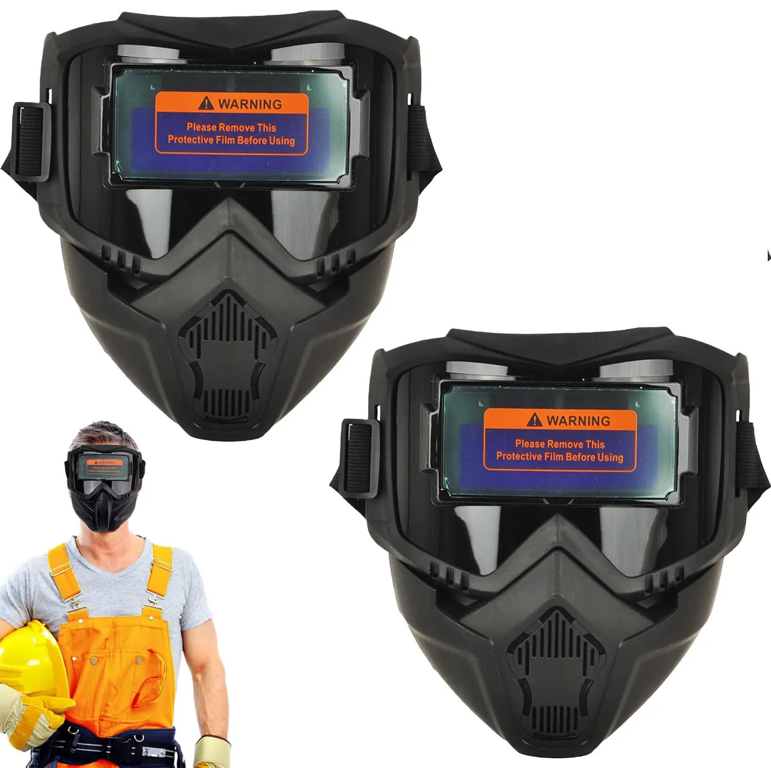 Auto Darkening Welding Helmet – Welding Helmet Eye Protection Anti-Glare Welder Mask, Protective Face Shield for TIG MIG Plasma Cutting Grinding, Durable Comfortable Full Face Safety Gear for Professionals & Beginners Workshop Use