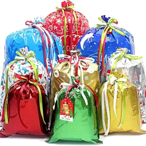 38PCS Christmas Gift Bags,Christmas Gift Bags Assorted Size,Christmas Gift Bags with Tags, Xmas Party Holiday Gift Bags with Small Medium Large Jumbo