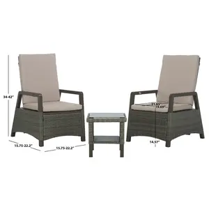 Safavieh Herman Recliner 3 Pc Set