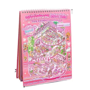 English version of 3D sticker book.Cute animal house-themed cartoon scene 3D stickers for children and adult craft enthusiasts. Free tweezers with each one.Relax and reduce stress.Cultivate concentration and patience.Stress-relieving gift.