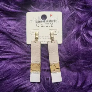 C.I.T.Y Rectangle Drop Earrings