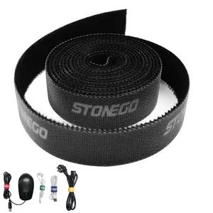 Reusable cable organizer, an essential tool for organizing cables for computers, home appliances, and electronic devices. This two-piece power cord organizer includes Velcro cable ties for organizing power cords, Desk Cable Organizer.