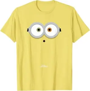 Funny Small Character Tee Bob Big Face Halloween Costume T-Shirt #Minions #DespicableMe #HalloweenTee #FunnyTShirt #CostumeShirt
