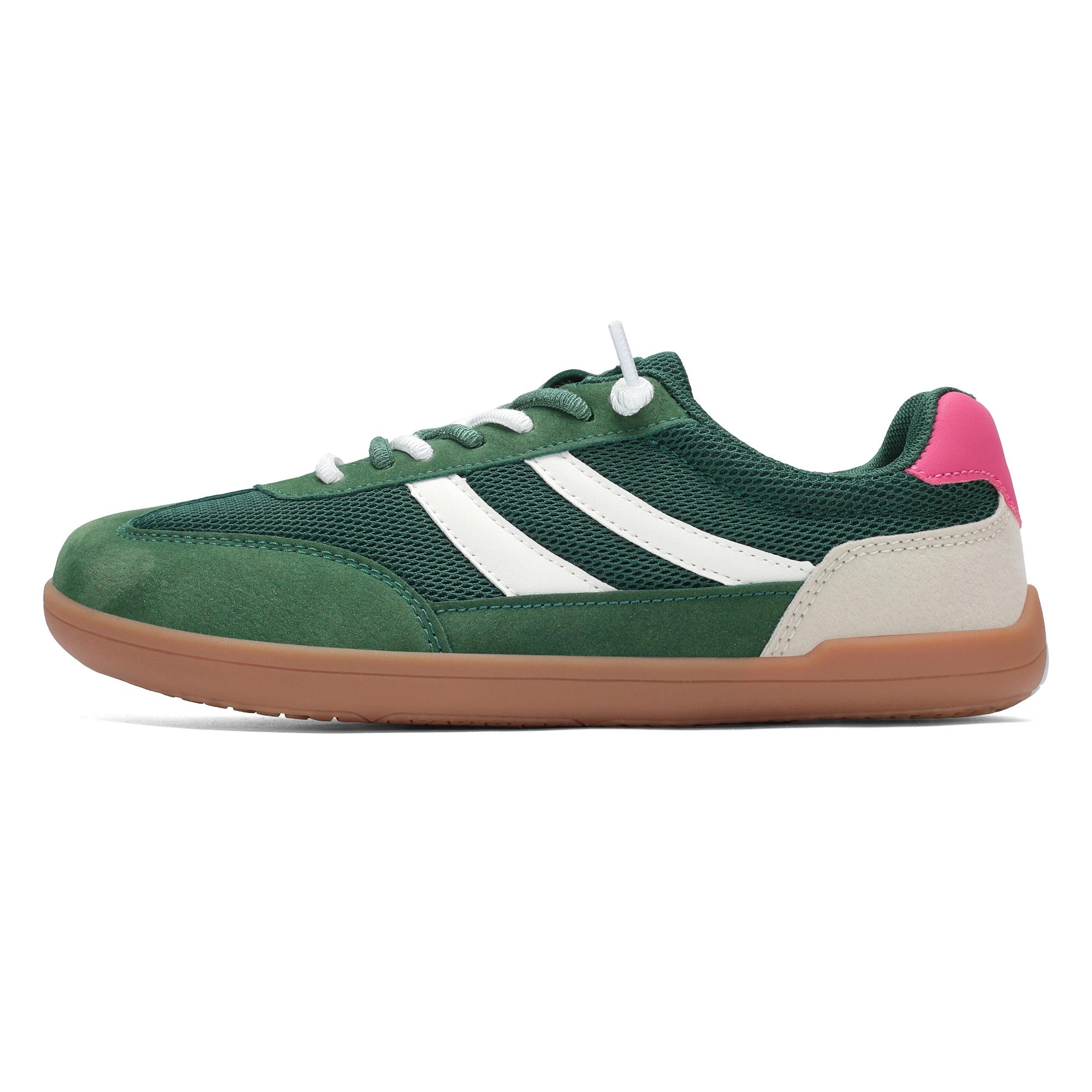 Leather Barefoot Shoes for Men & Women Simple Wide Toe Zero Drop Sneakers Lightweight for Running Walking & Fitness