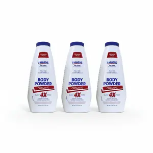 Ammens Body Powder Original Scent 11 oz – Talc Powder for Moisture & Odor Control (3 Pack)