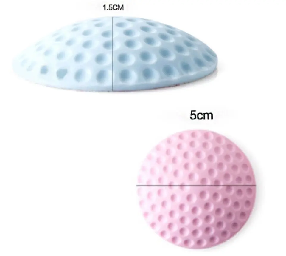 4 Pieces Self-Adhesive Rubber Wall Protector Door Handle Bumper Guard Stopper