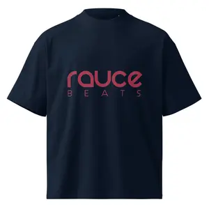Unisex organic oversized high neck t-shirt