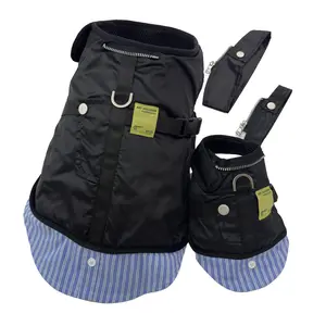 DAZI Pet Coat Luxury Fashion Small Medium Medium Large Dog Jacket Clothes Vintage Classic Designer Waterproof Pet Coats External D Ring Easy On/Off Detachable Collar French Bulldog Teddy Pug Puppy Clothes, Clothing