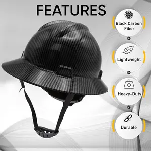 Handcrafted carbon fiber safety helmet - suitable for blue-collar workers Handcrafted carbon fiber safety helmet - suitable for blue-collar workers