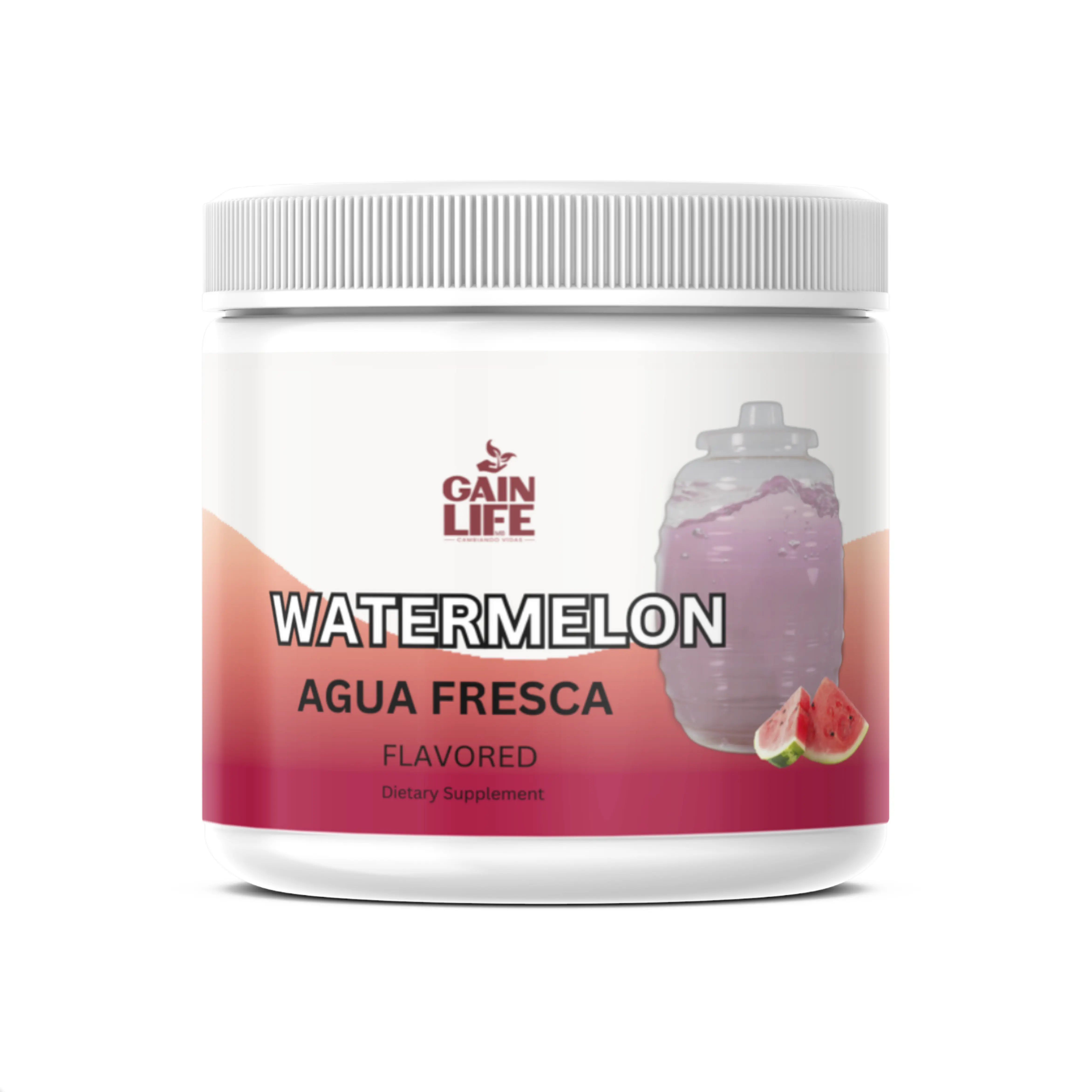 Gain Life Daily Watermelon Agua Fresca Drink Mix Powder Vitamin Dietary Supplement