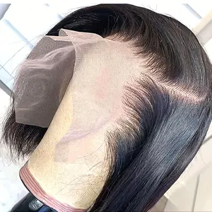 Wholesale 2025 NEW ArrivalsNicelight 13X4 HD Transparent Lace Frontal Wig - Straight Bone Bob Glueless Human Hair Wig for Women - Short Bob Wigs