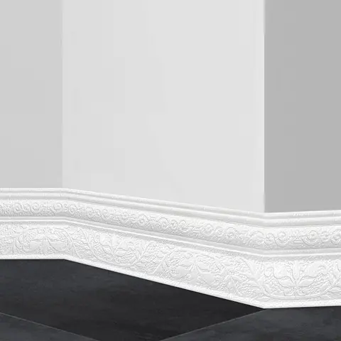 43.3 Inch 3D Wall Sticker, 1 Roll Creative DIY Spring Leaf Pattern Self-adhesive Wall Sticker, Decorative Sticker For Home Interior Wall Decor, Design, White, Decoration