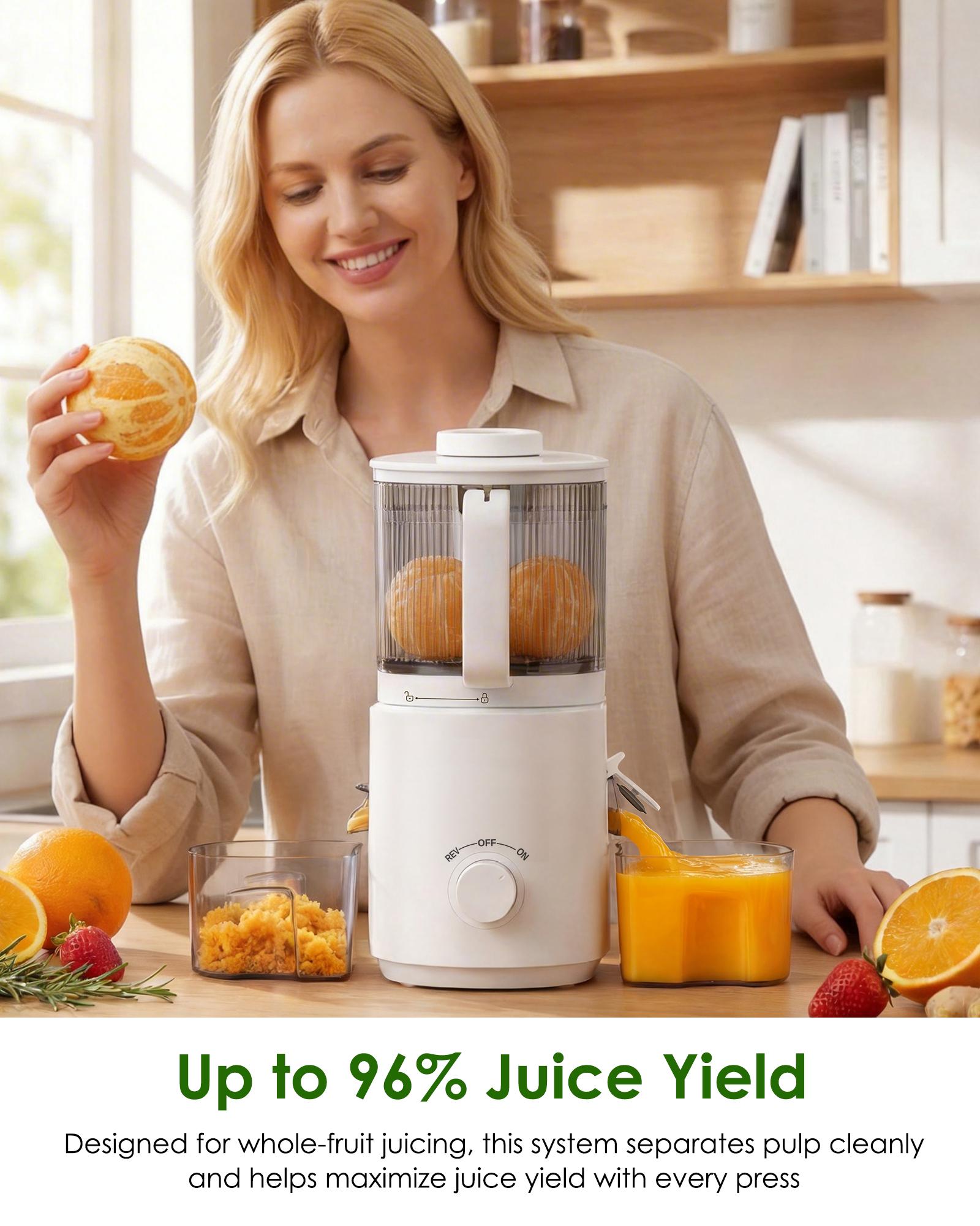 3-in-1 Masticating Juicer Machine - Kitchen Appliances with 7-in Wide Feed Chute, 6.5-in Digital Touch-Screen, 120oz Large Capacity, Whole Fruit & Vegetable Juicing, Sorbet & Nut Milk Making, Easy to Clean, Gift for Adults 3-in-1 Masticating Juicer Machine - Kitchen Appliances with 7-in Wide Feed Chute, 6.5-in Digital Touch-Screen, 120oz Large Capacity, Whole Fruit & Vegetable Juicing, Sorbet & Nut Milk Making, Easy to Clean, Gift for Adults