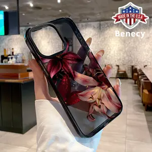 Soft Case for iPhone 17 16 Pro Max 15 Plus 14 13 12 11 Air Dew - kissed Lilies' Rhapsody Anti-Yellowing Shockproof ultra-thin Silicone Crystal Cover