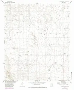Flying M Ranch New Mexico USGS Topographic Quadrangle Map, 1978, 1:24000