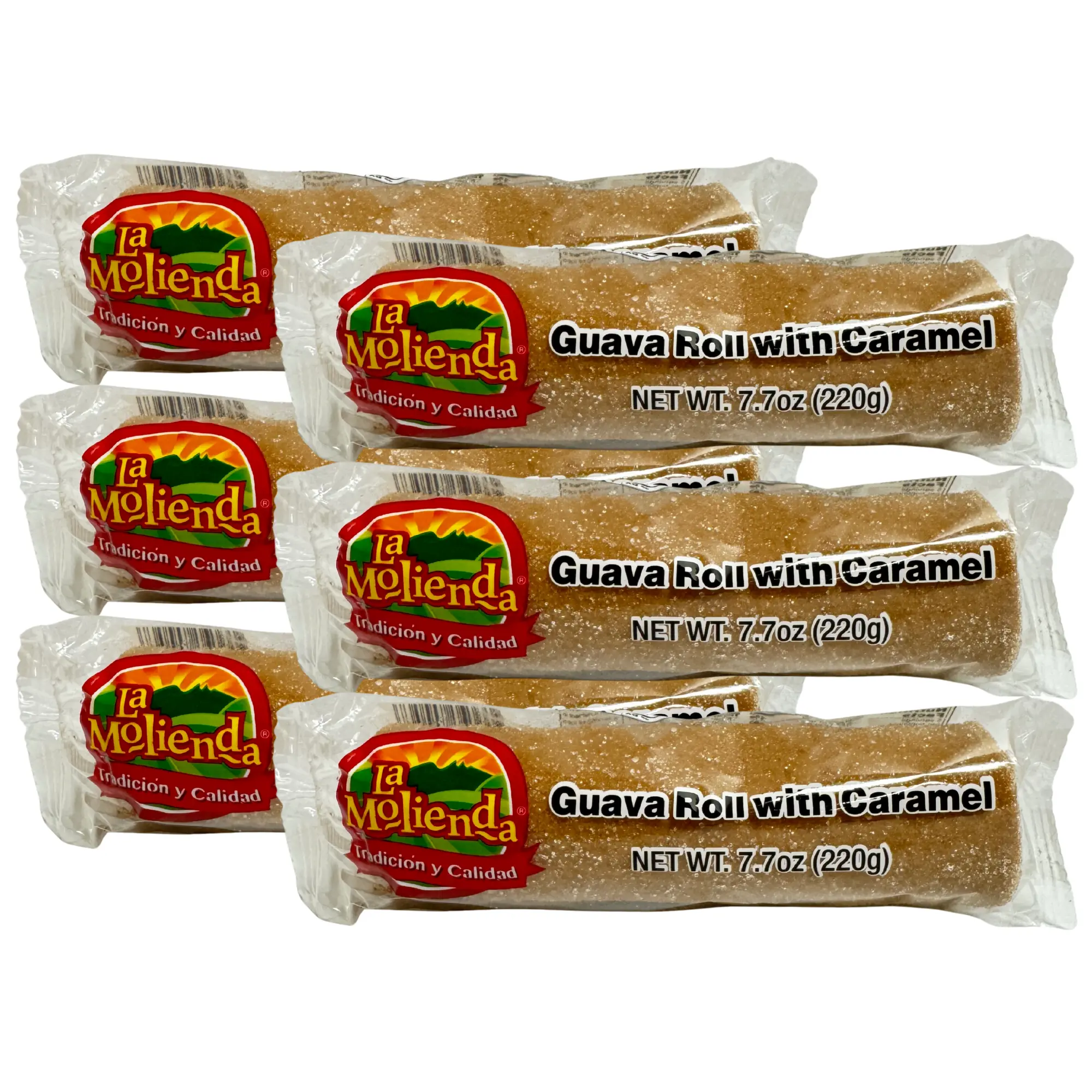 La Molienda - Guava Roll Candy with Caramel 6pz Pack