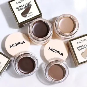 MOIRA Define Brow Pomade - Waterproof Creamy Smudge-Proof Formula for Long-Lasting Eyebrows - Cruelty-Free Vegan - 0.18 oz Cosmetic Product