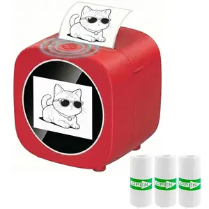 Portable Ai Mini Printer, Wireless Thermal Label Printer, 6 Style Options, Print Photos, Notes, DIY, Home/school/office/travel Use