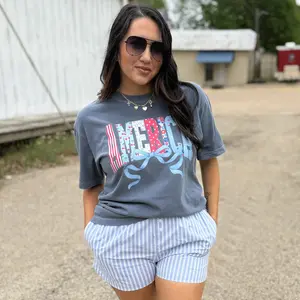 America Bow Patriotic Graphic Tee