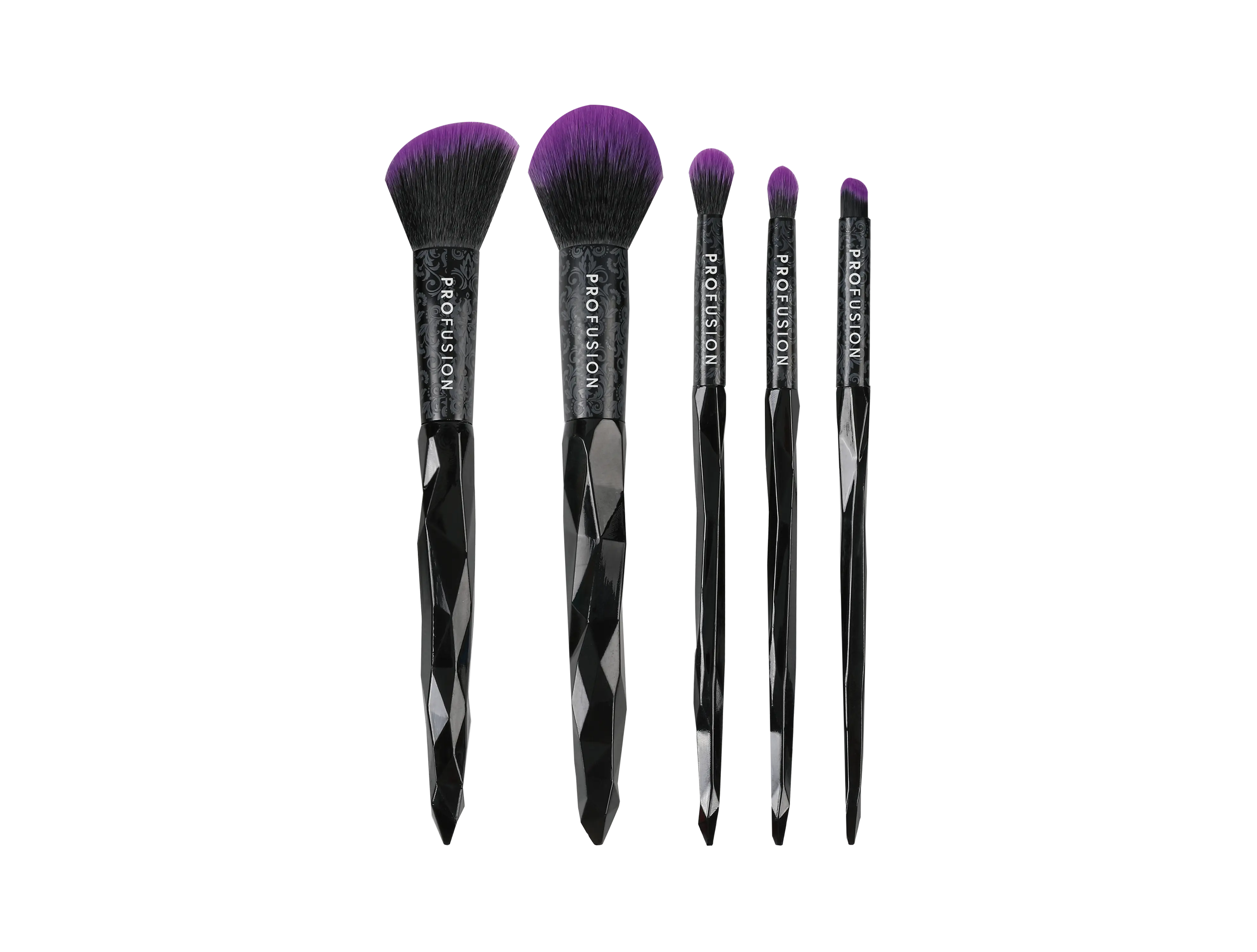 Mystic Blend-5 PC Face & Eye Brush Set for Makeup Application