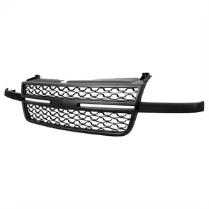 212 MAIN Black Honeycomb Front Hood Grille - Lightweight, Unique Look for 2005-2006 Chevy Silverado 1500 Truck, Vehicle