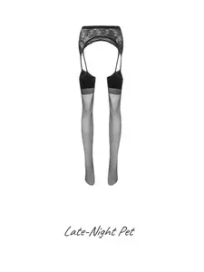 HI DARLING LATE-NIGHT PET BLACK Viral Y2K Pure Temptation Camisole Stockings 2025 Summer Thin Embroidered High-Waist Suspender Tights for Women Lingerie Silk Bow Sleepwear Lingerie Set