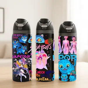 Double Layer Stainless Steel Insulated Cup, Vacuum Insulated Tumbler, Leak-Proof Design, Keeps Warm 12 Hours Cold 24 Hours, Perfect for Coffee Tea Juice,Demon Hunters Kpop Merch