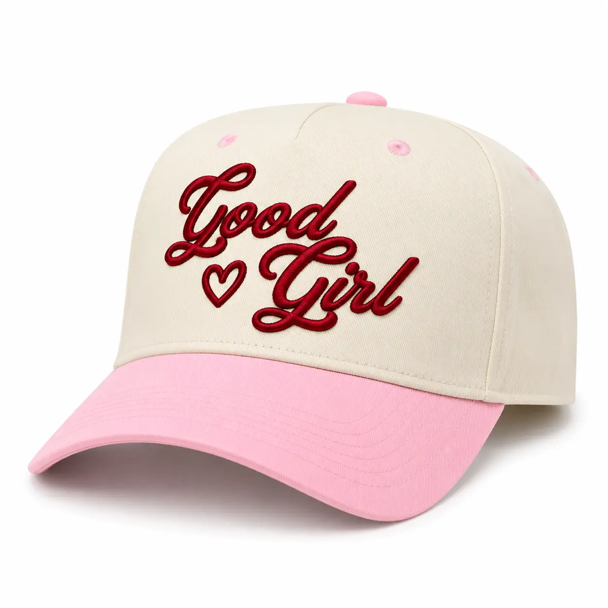 Good Girl Coquette Embroidered Baseball Cap