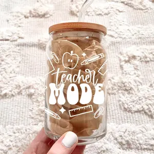 Mystery Teacher Glass Mug with Drinkware and Cup Features Coffee Reusable