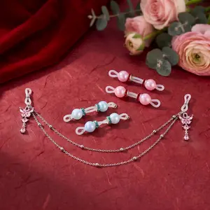 Non Piercing Adjustable Faux Nip Piercing Cute Body Jewelry for Sensitive Skin Comfy Silicone Bands Daily Wear Gift For Chrismas Valentine's Day