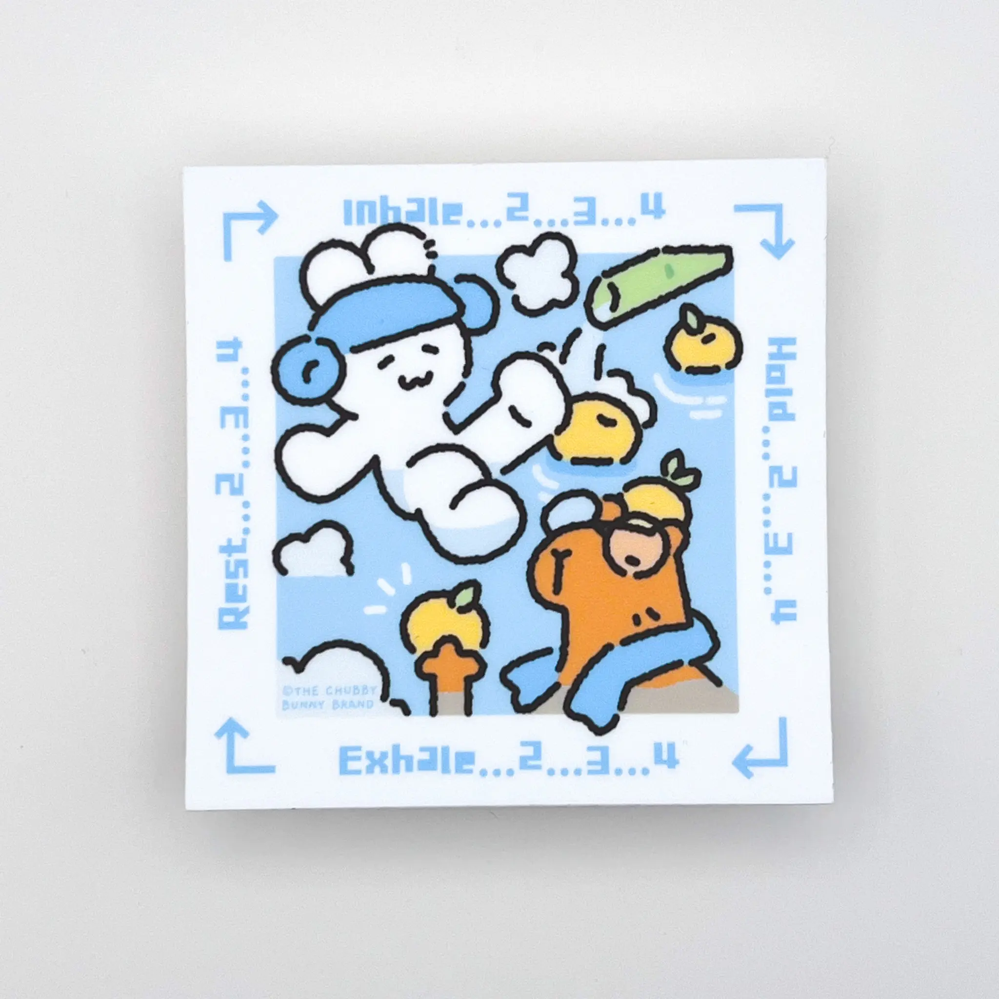 Box Breathing Vinyl Sticker  - Waterproof, Dishwasher Safe, UV and Scratch Resistant