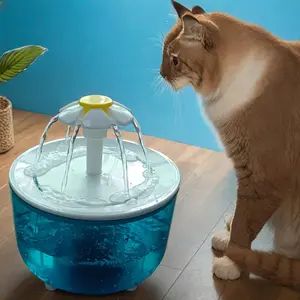 Pet Water Fountain, USB-Rechargeable Automatic-Circulation Cat Water Dispenser, Indoor Cat Drinking Fountain, Automatic Water Bowl and Pet Drinking Supplies