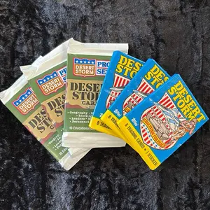 Six Packs of 1991 Desert Storm Non Sport Trading Cards Topps/ProSet