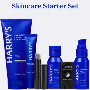 Harry's Skincare Starter Bundle with Free Face Wash: Cleanse, Protect, Hydrate, and Brighten Cream Hydrating