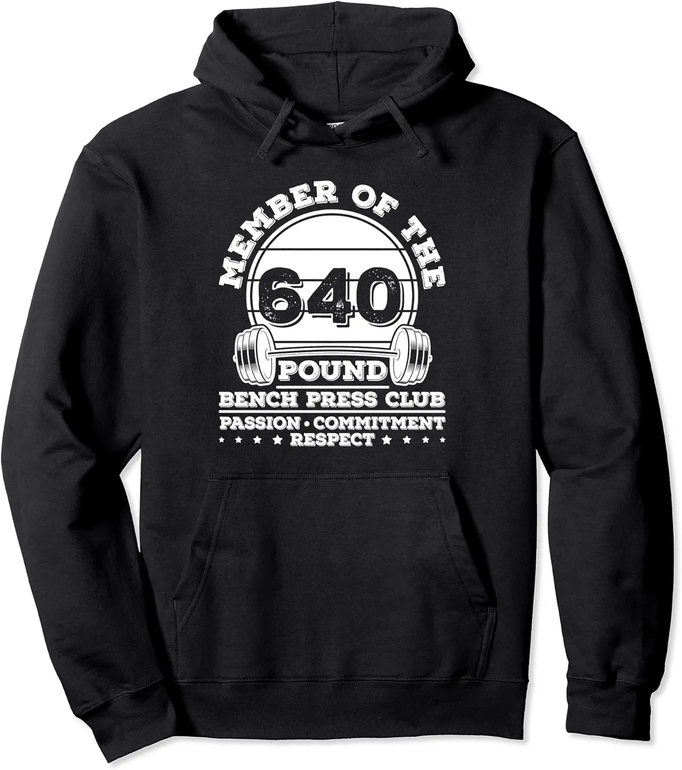 640 Pound Bench Press Weight Training Powerlifter Pullover Hoodie - Latellestcha Shop 77B09X6KB8HL