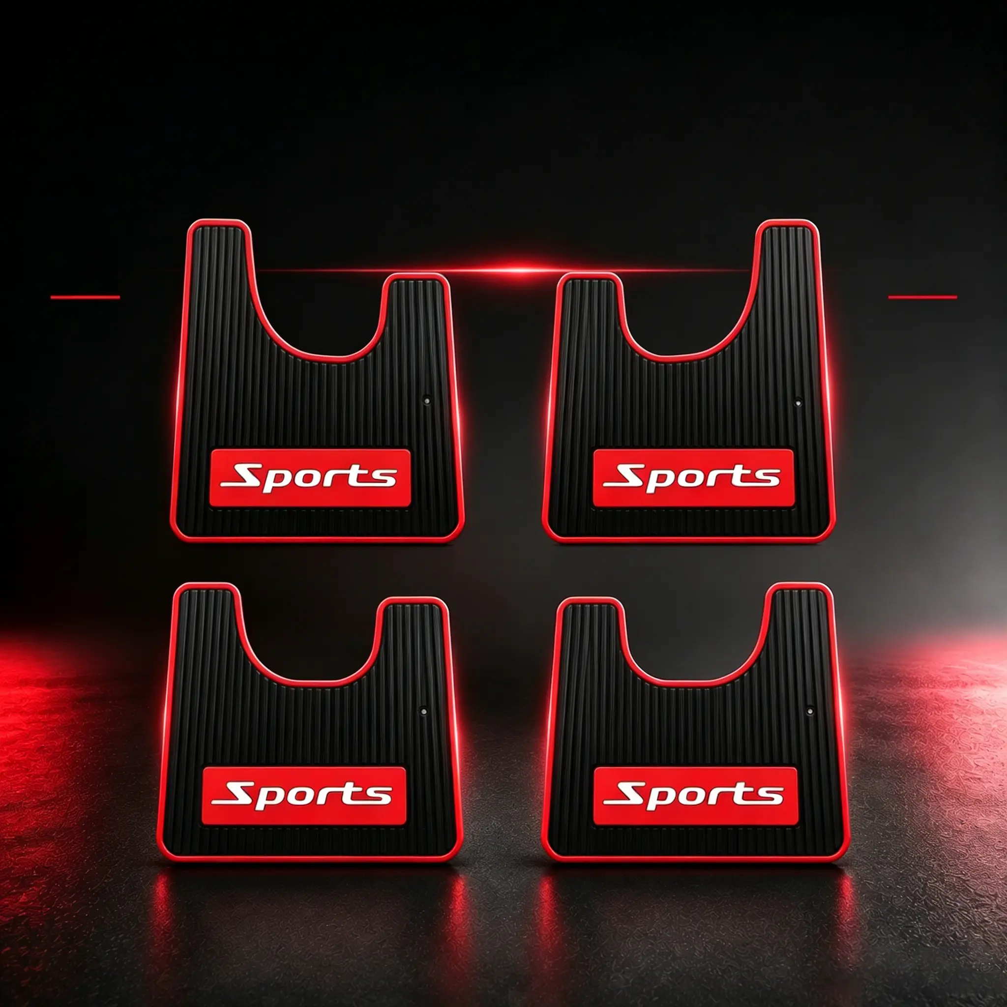 4-Count Universal Rubber Car Mud Flaps, Soft No-Collision Front & Rear Fender Splash Guards, Car Accessories, Vehicle Accessories