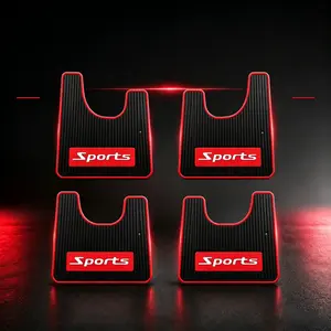 4-Count Universal Rubber Car Mud Flaps, Soft No-Collision Front & Rear Fender Splash Guards, Car Accessories, Vehicle Accessories