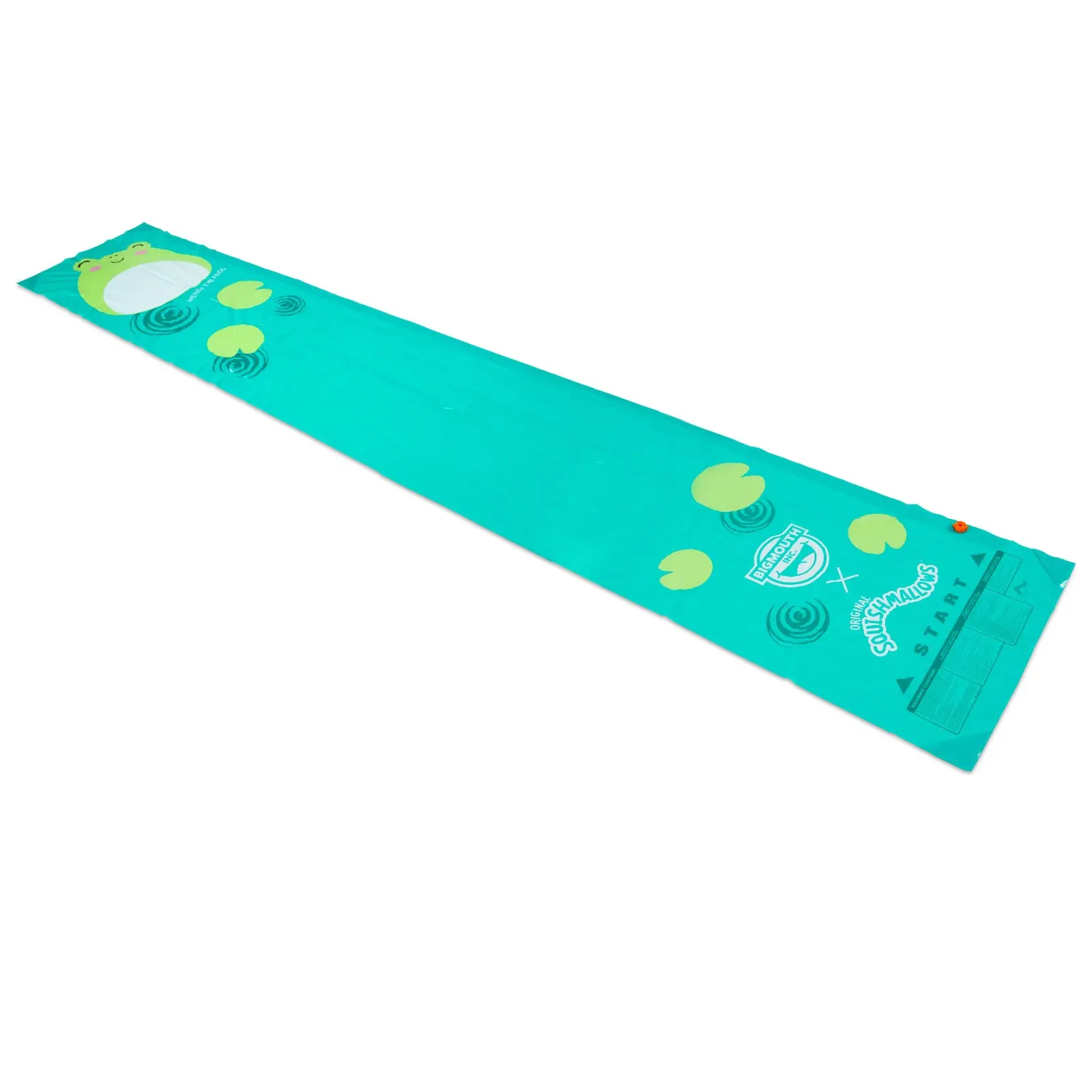 BigMouth x Squishmallows Wendy the Frog Lawn Slide — 18 Ft Backyard Water Slide with Inflatable Sled, Attaches to Standard Garden Hose, Kids Summer Outdoor Water Toy