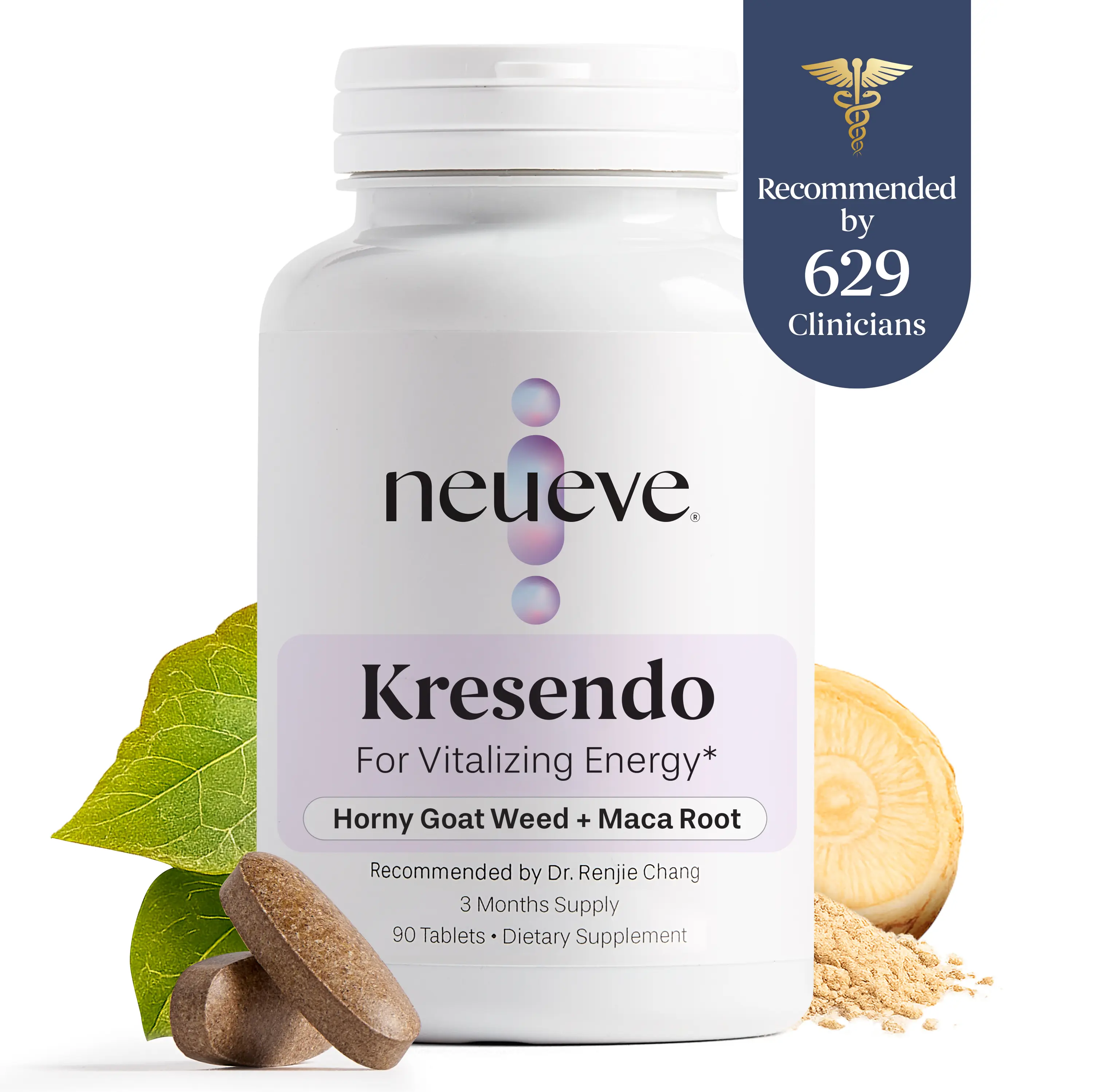 Kresendo Supplements | Improves Libido and Sex Drive Naturally | Spice Up the Bedroom | Horny Goat Weed and Maca | NeuEve