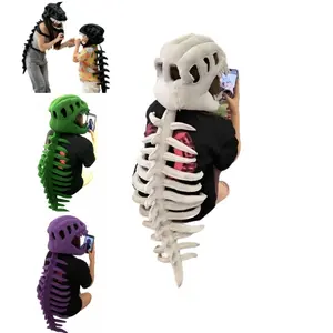 3D Dinosaur Skeleton Costume Set, Spinosaurus Model, Skull Headpiece & Spine, Perfect for Dress-Up, Parties, Photos, New Year Gift, Party Costume