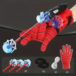 Spider Shooting Wristband Toy, 1 Set Spider Web Shooter Toy, Creative Cosplay Toy, Funny Educational Toy for Boys & Girls