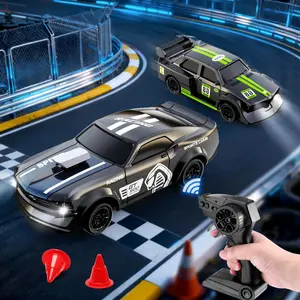 Mini Desktop Remote Control Race Car, Dual Mode APP/remote, Adjustable Speed, Lights, Gift for Kids 6+, Needs 2x1.5v Aa Batteries, Remote Controlled Car