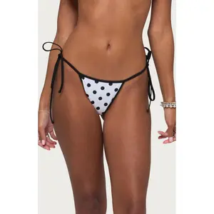Edikted Women's Tora Polka Dot String Bikini Bottom