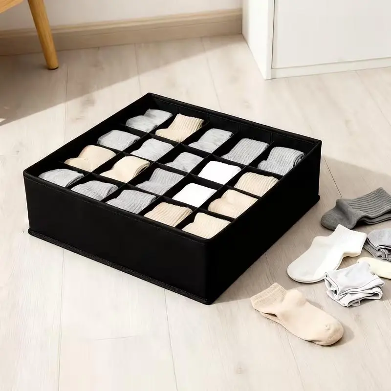 Four-piece underwear storage box socks underwear dormitory storage box underwear compartment drawer storage