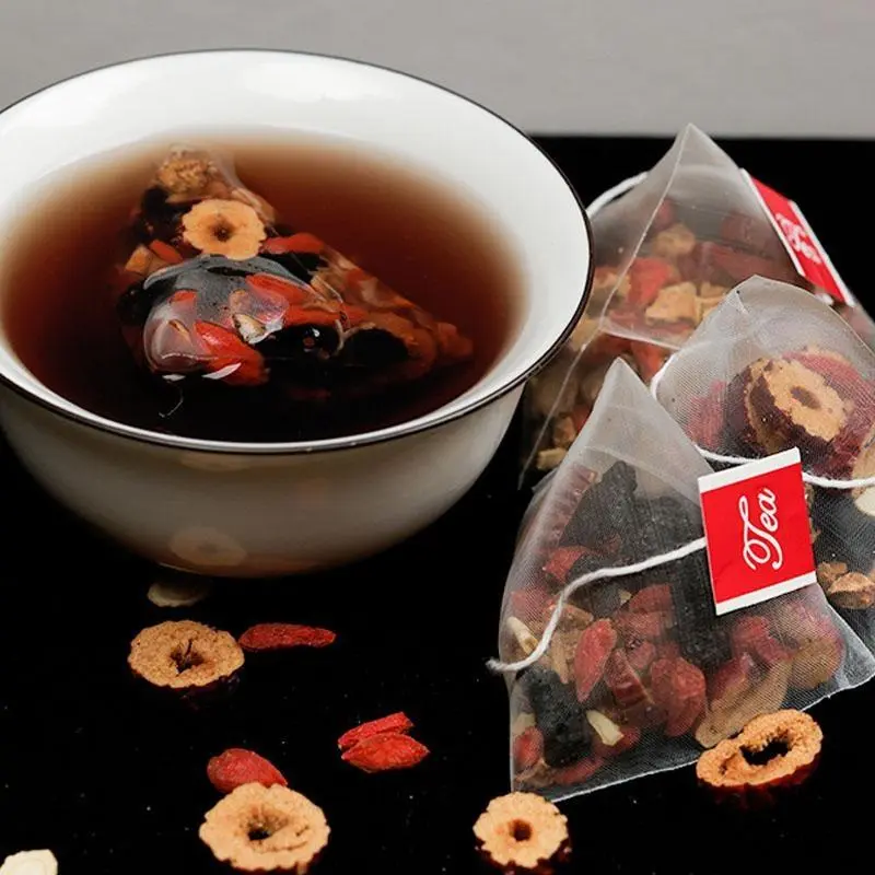 Ginseng Five Treasure Tea Combination Scented Tea Eight Treasure Tea Red Date Wolfberry Tea Men's Tea Health Tea Mulberry Herbal Formula Health Tea 50 Bags Organic